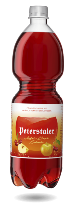 Flaschenabbildung Peterstaler Apfel-Kirsch-Schorle