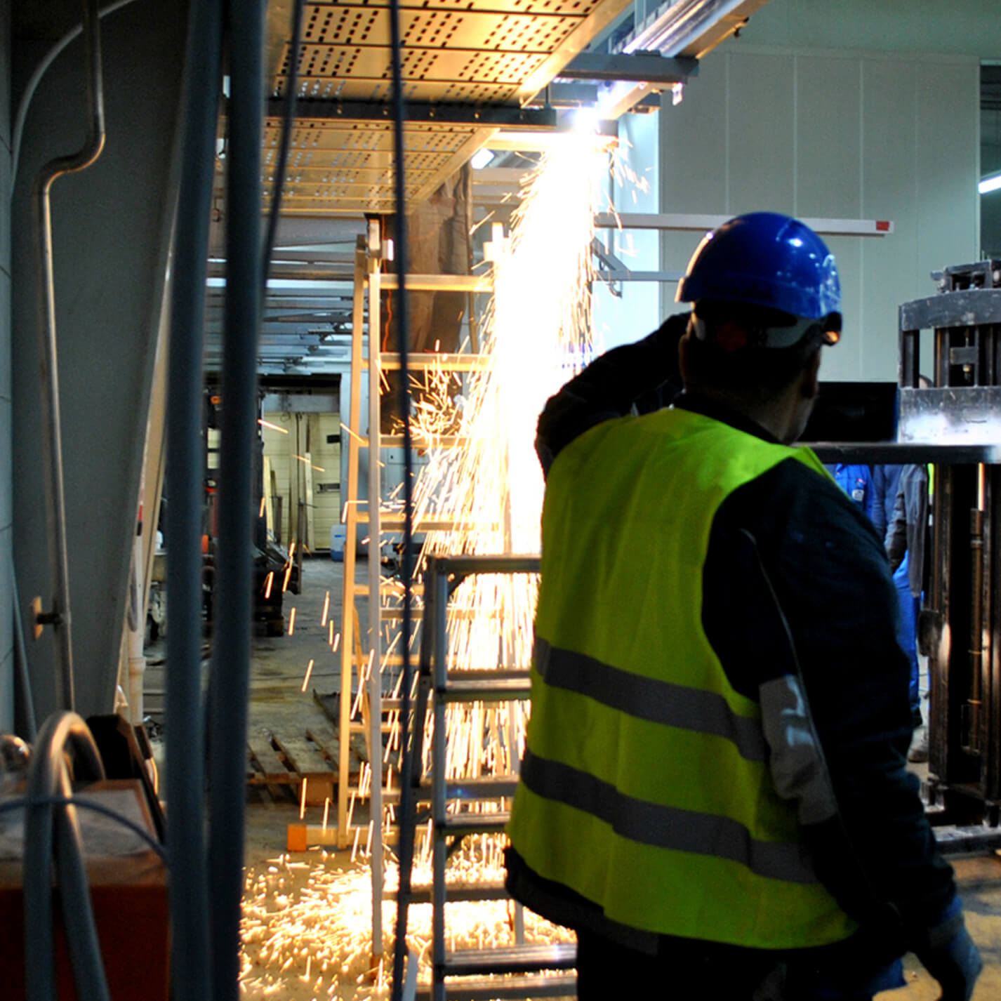 Entfernen alter Maschinenteile