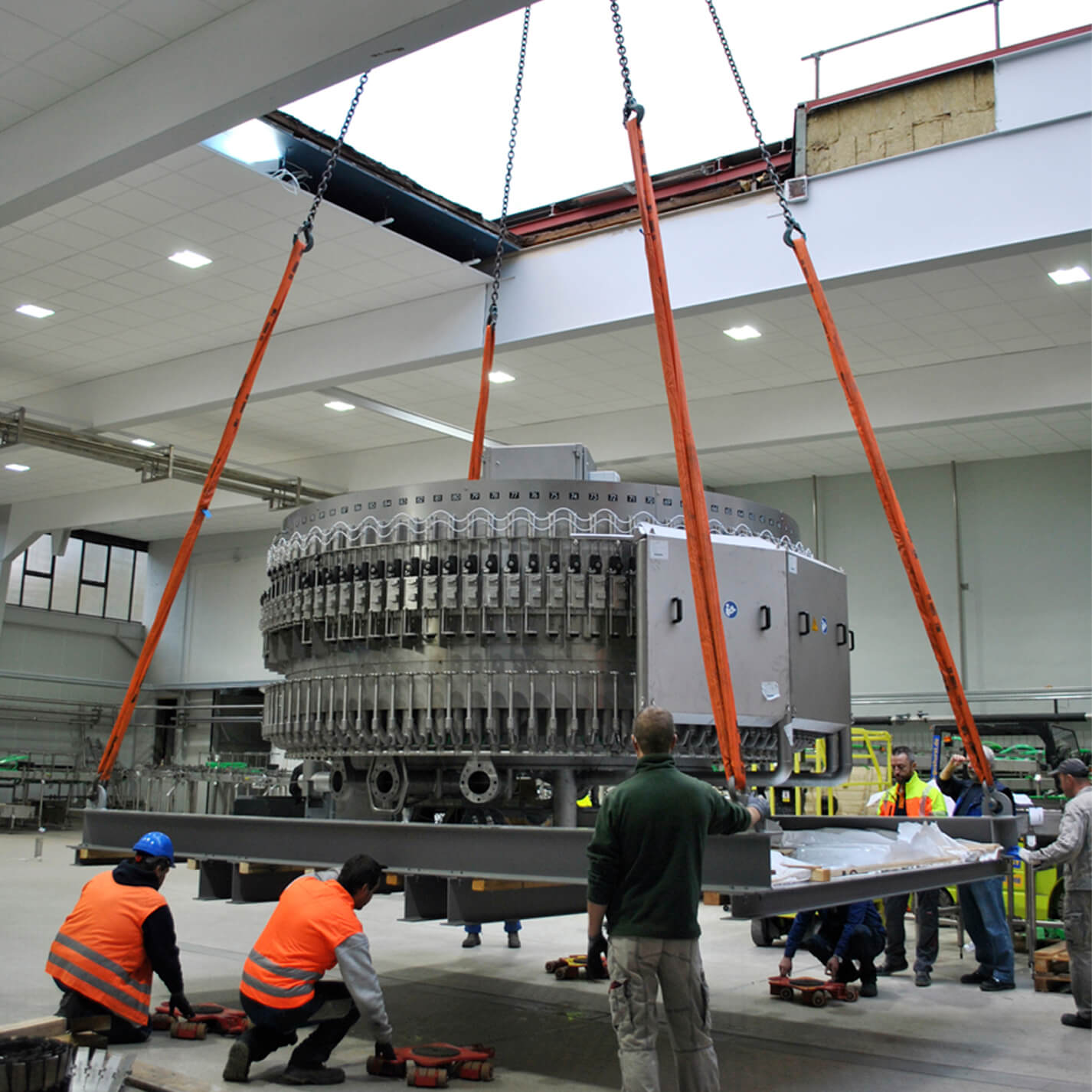 Anlieferung des neuen Füllers